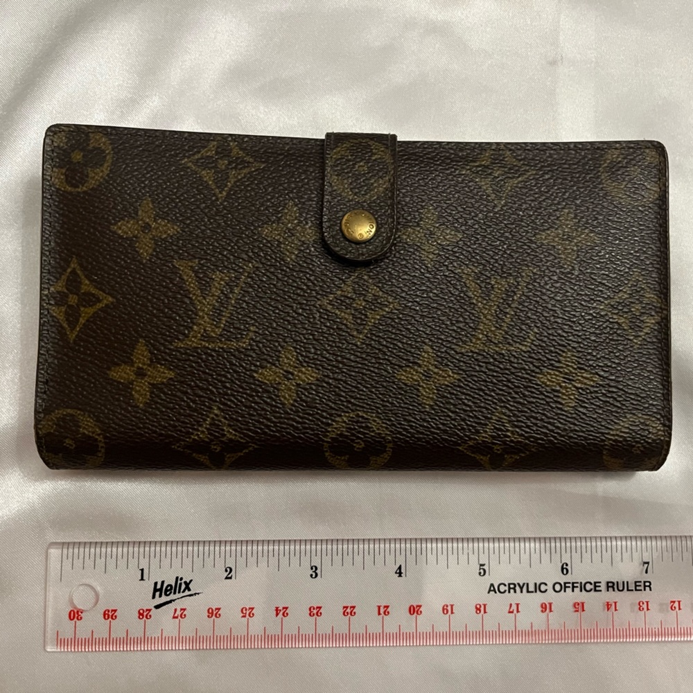 LOUIS VUITTON Monogram Canvas French Wallet bifold coin bill